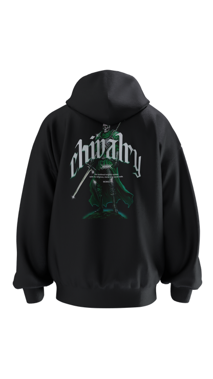 chivalry_sweatshirt_280G_back_black_and_green