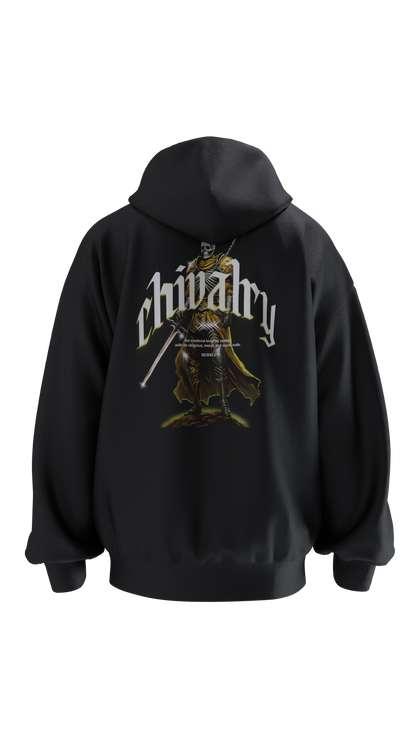 chivalry_sweatshirt_280G_back_black_and_yellow