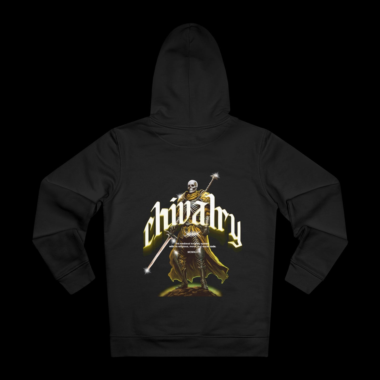 SSELFLESS™ CHIVALRY HOODIE BLACK & YELLOW - SSELFLESS