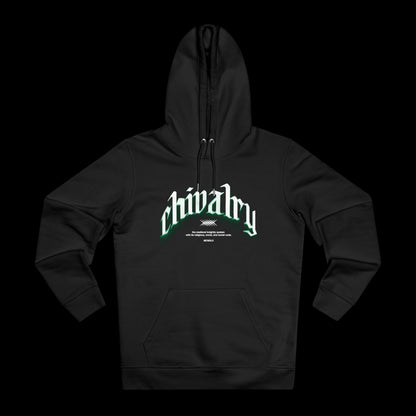 SSELFLESS™ CHIVALRY HOODIE BLACK & GREEN - SSELFLESS