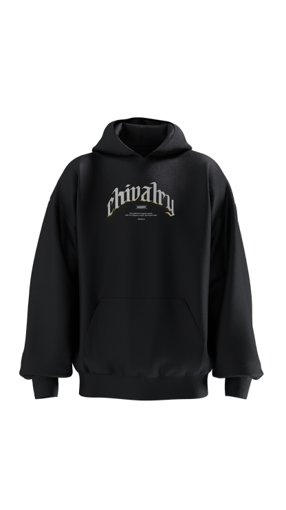 chivalry_sweatshirt_280G_front_black_and_yellow