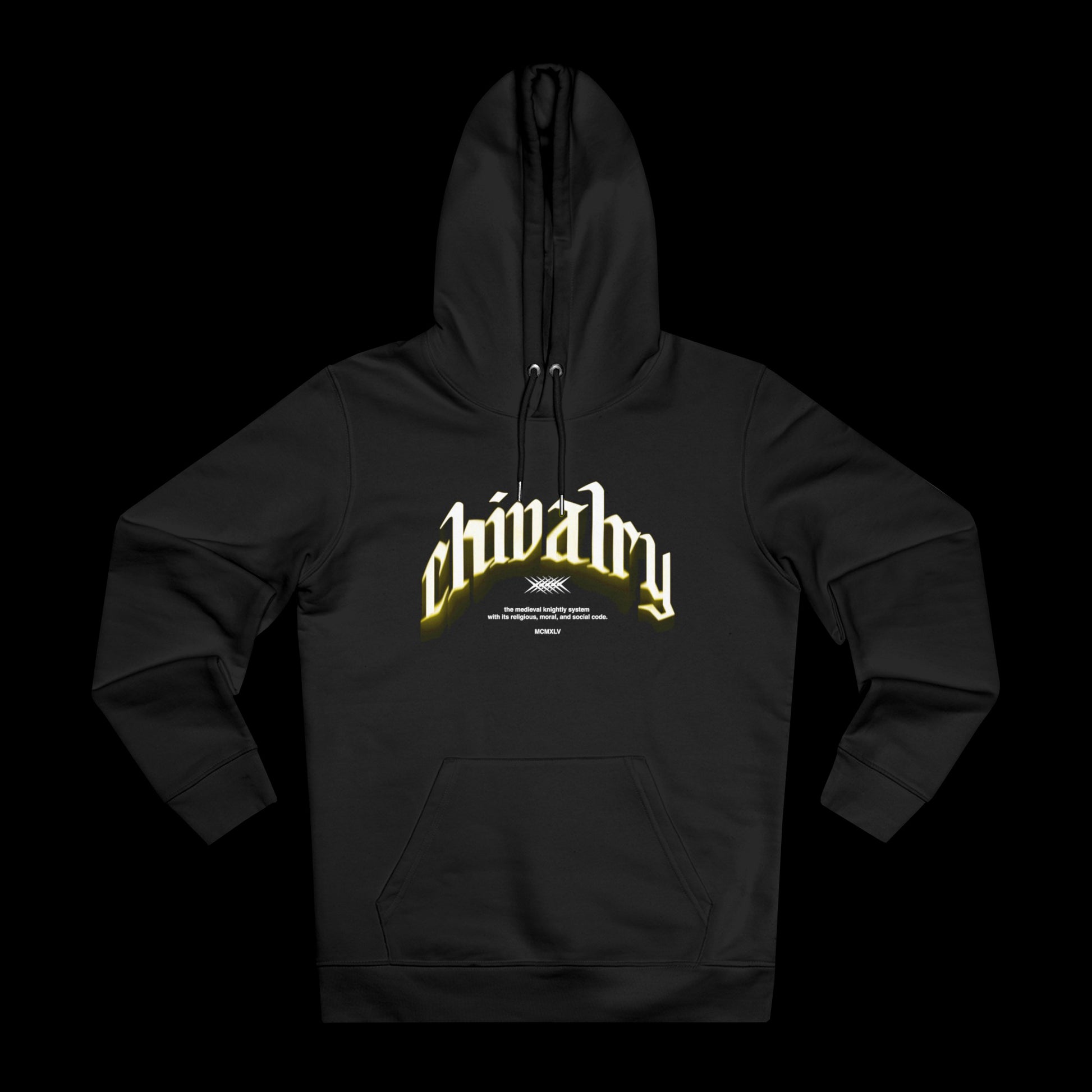 SSELFLESS™ CHIVALRY HOODIE BLACK & YELLOW - SSELFLESS