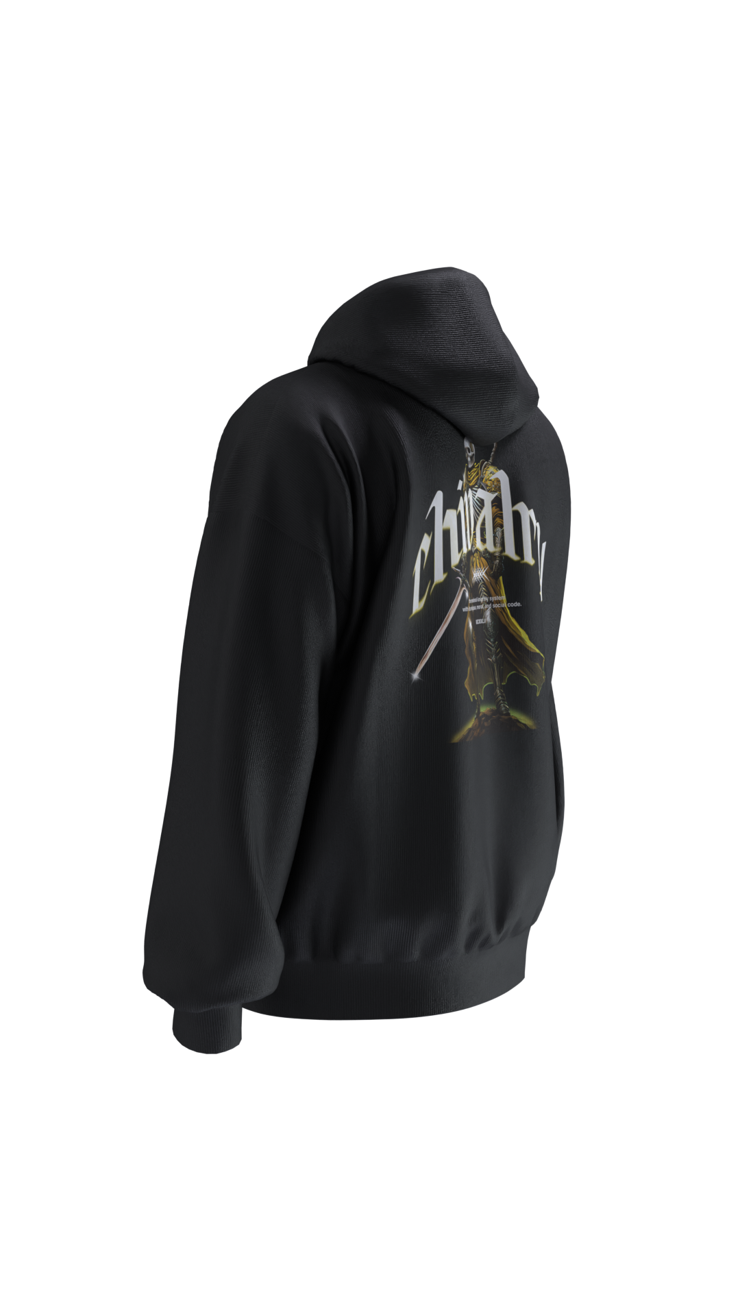 SSELFLESS™ CHIVALRY SWEATSHIRT 280G | BLACK & YELLOW - SSELFLESS