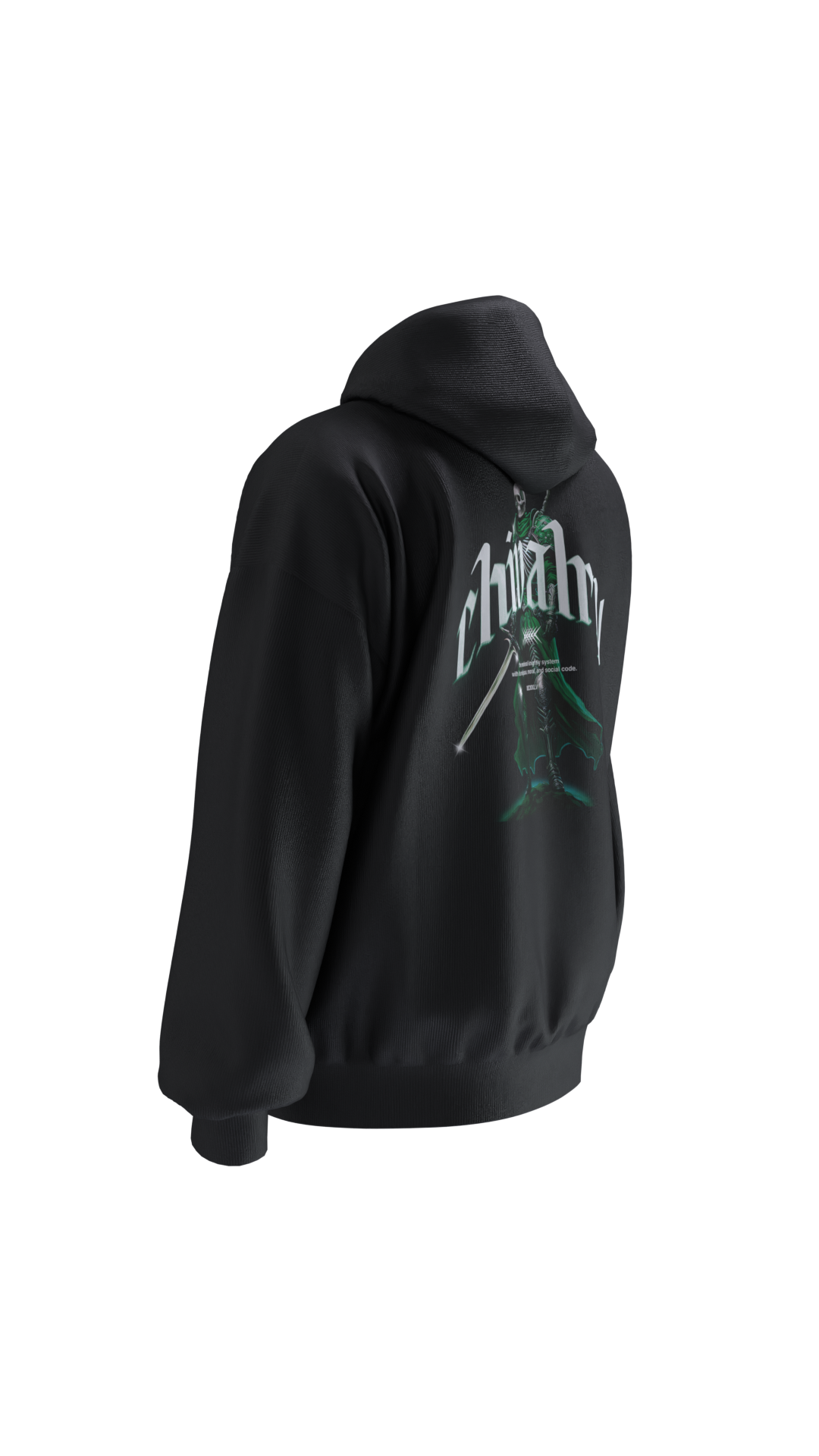 chivalry_sweatshirt_280G_rigth_black_and_green