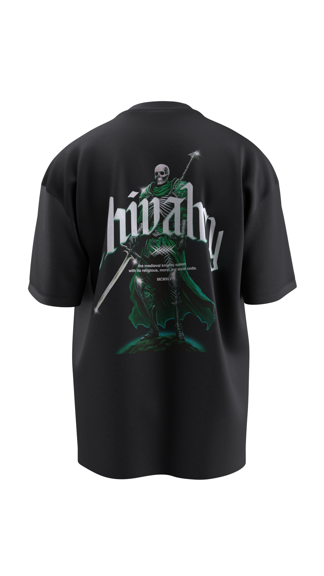 chivalry_tee_180G_back_black_and_green