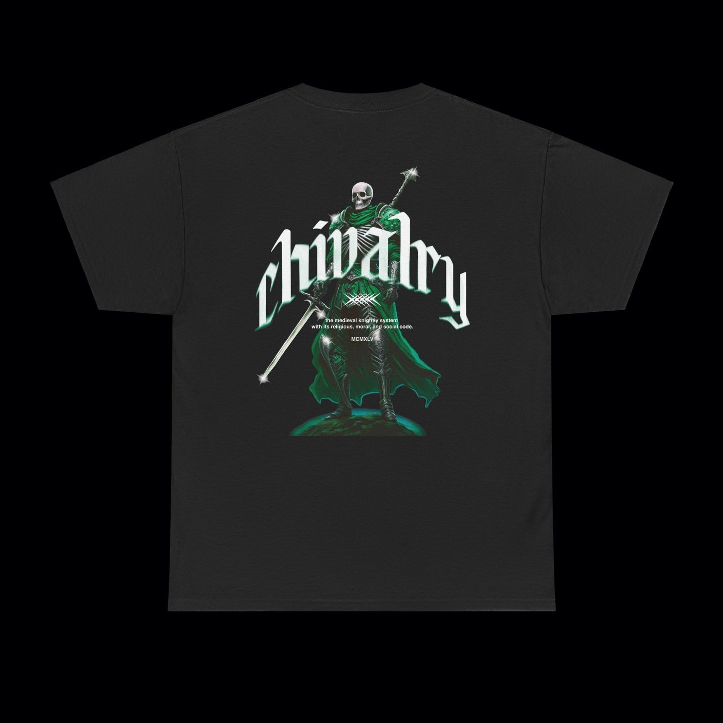 chivalry_tee_180G_back_black_and_green_basic