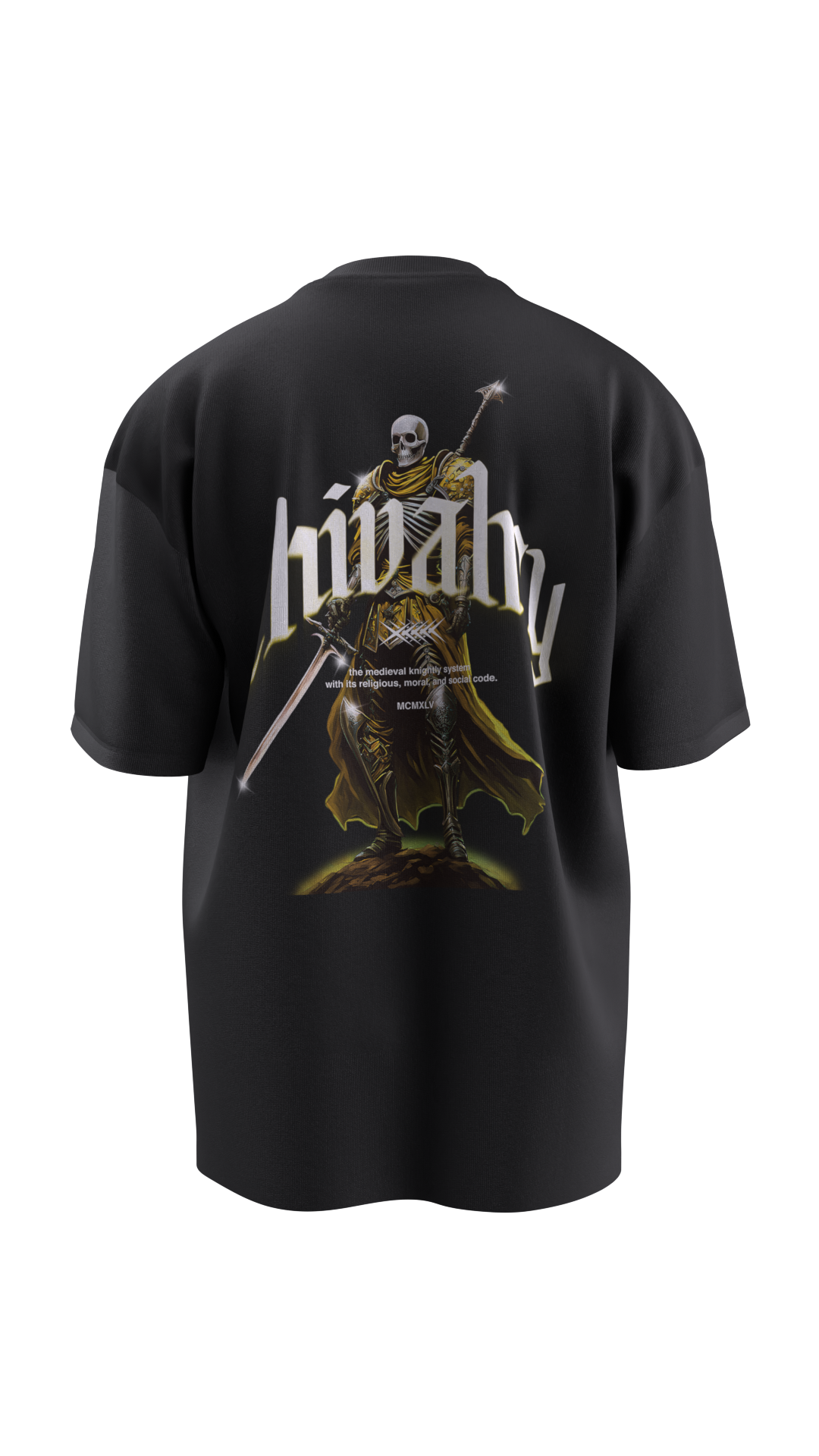 chivalry_tee_180G_back_black_and_yellow
