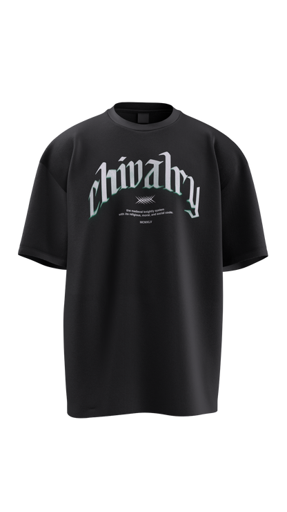 chivalry_tee_180G_front_black_and_green