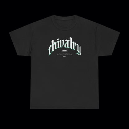 chivalry_tee_180G_front_black_and_green_basic