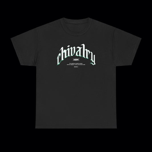 chivalry_tee_180G_front_black_and_green_basic