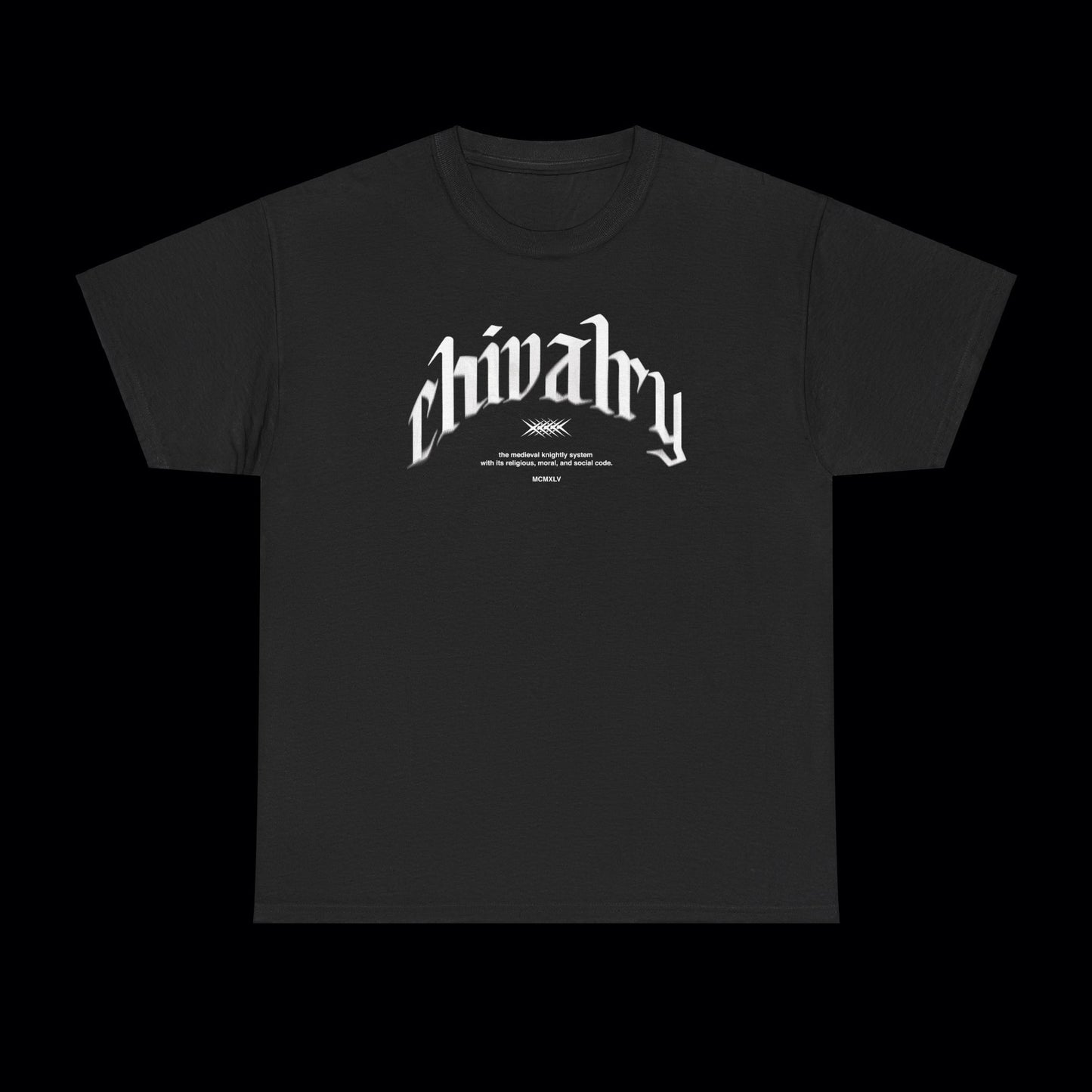 chivalry_tee_180G_front_black_basic