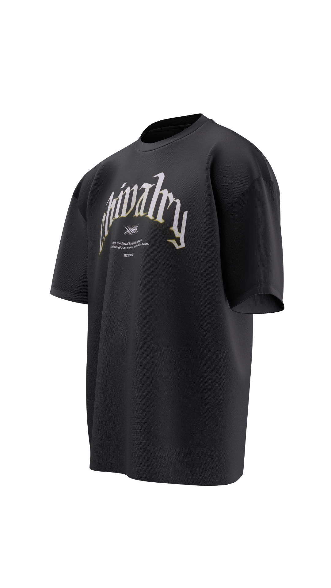 chivalry_tee_180G_left_black_and_yellow