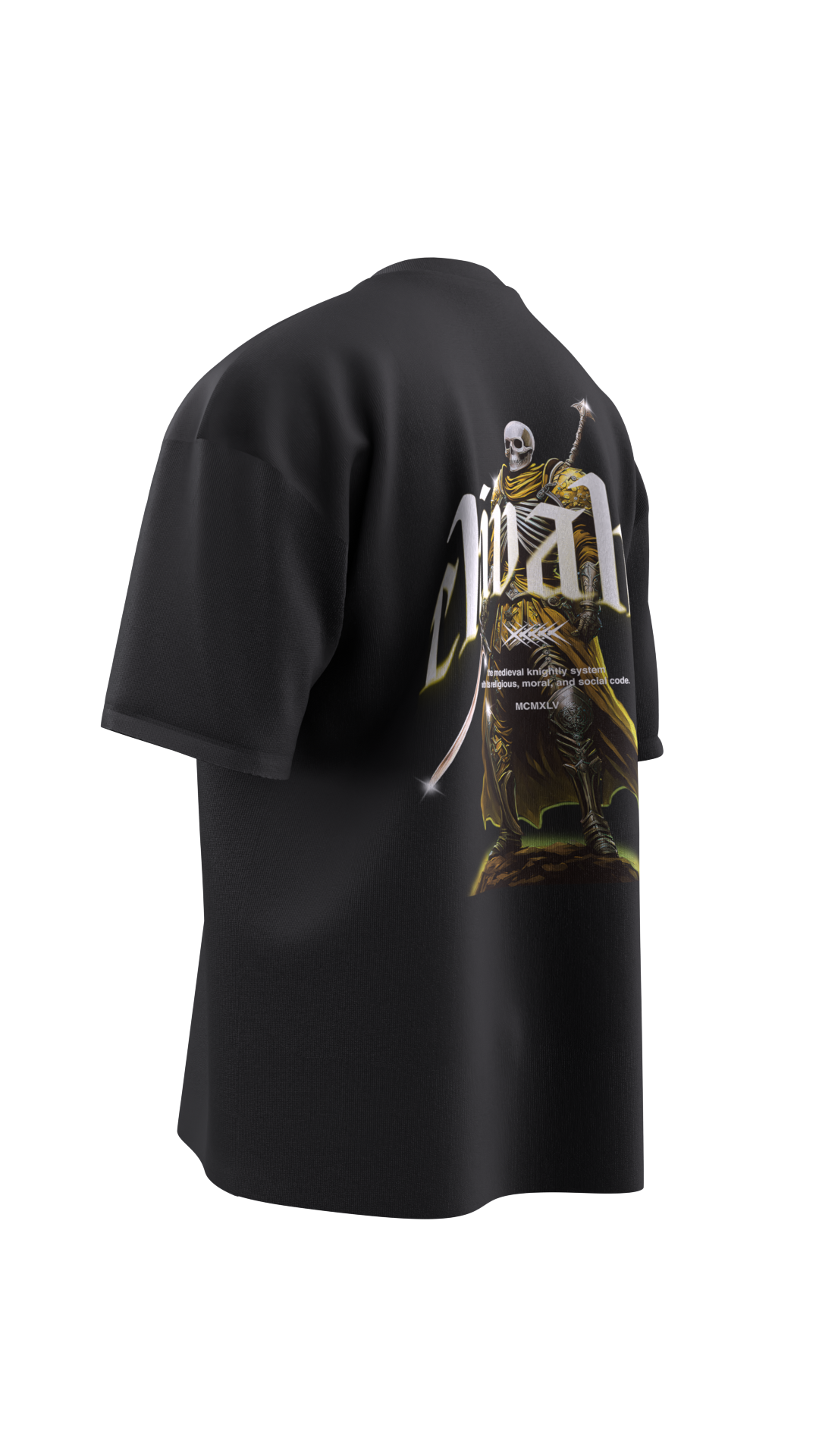 chivalry_tee_180G_right_black_and_yellow