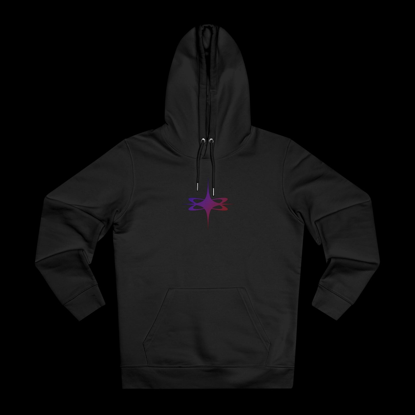 SSELFLESS™ GRADIENT LOGO HOODIE BLACK - SSELFLESS