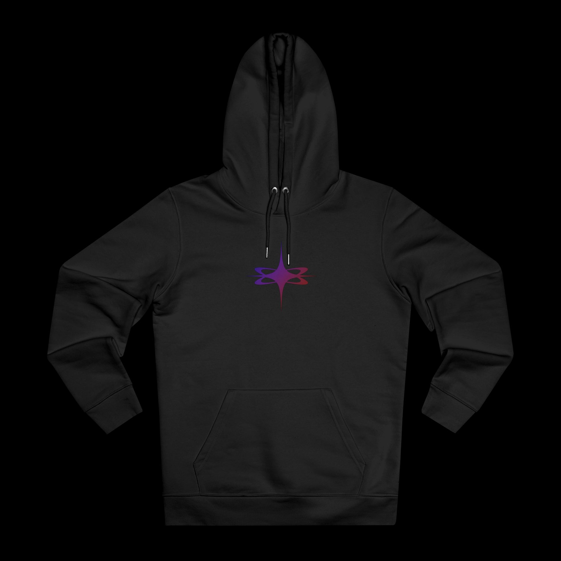 SSELFLESS™ GRADIENT LOGO HOODIE BLACK - SSELFLESS