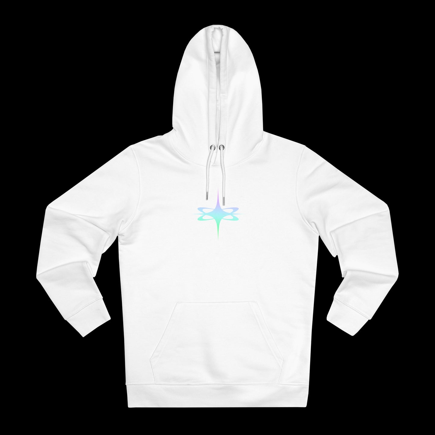 SSELFLESS™ GRADIENT LOGO HOODIE WHITE - SSELFLESS